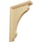Ekena Millwork 2 1/2"W x 8"D x 12"H Extra Large Thompson Wood Bracket, Alder BKTW02X08X12TMAL - alternate 1